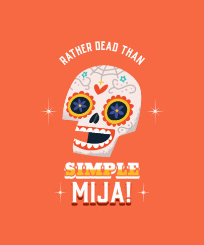 Cinco de Mayo-Themed T-Shirt Design Generator With a Mexican-Styled Skull
