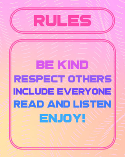 Twitch Info Panel for ASMR Streamers Featuring Rules 5020