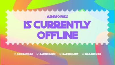 Colorful Twitch Offline Banner Creator for ASMR Streamers