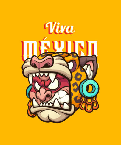 T-Shirt Design Generator with a Patriotic Illustration for Cinco de Mayo