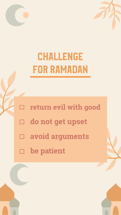 Minimal Instagram Story Design Generator With Challenges for Ramadan