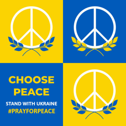 Peace-Themed Instagram Post Maker to Support Ukraine