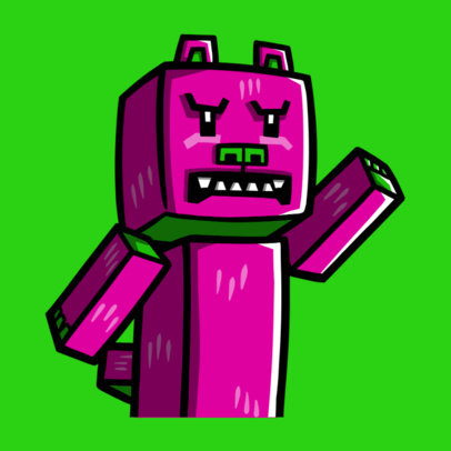 Twitch Sub Badge Creator Featuring an Angry Bear Illustration 5025b