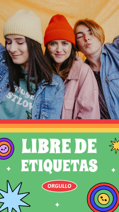 Instagram Story Generator With Pictures and LGBTQ Pride-Themed Graphics