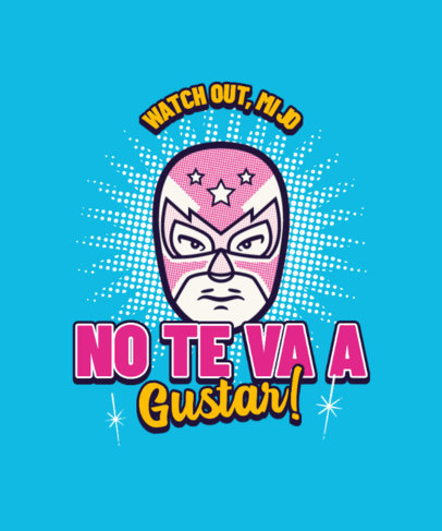 T-Shirt Design Generator with a Mexican Wrestling Theme 4982c-el1