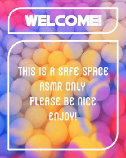 Twitch Info Panel Template Featuring a Colorful Abstract Background