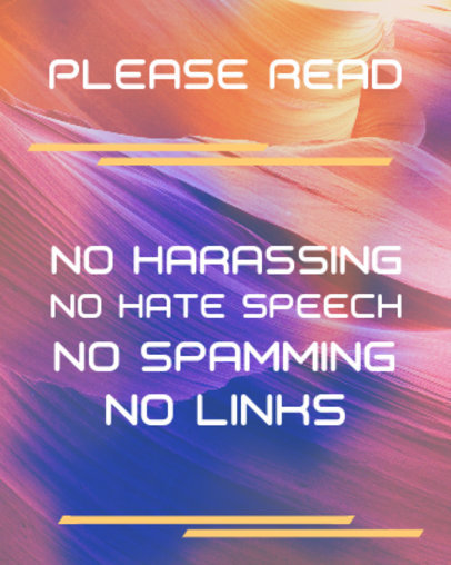 Twitch Rules Panel Generator Featuring an Abstract Background 5021b