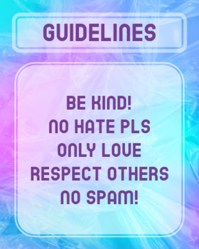 Twitch Rules Panel Creator With a Colorful Texture Background 5021c