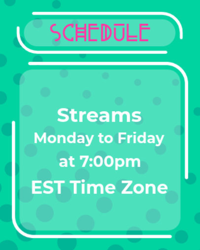 ASMR-Themed Twitch Info Panel Design Template with a Modern Layout 5019