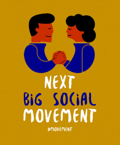 T-Shirt Design Template for Social Movements