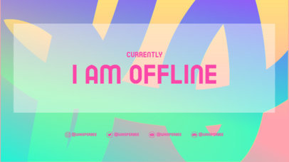Fun Twitch Offline Banner Generator with Colorful Textures