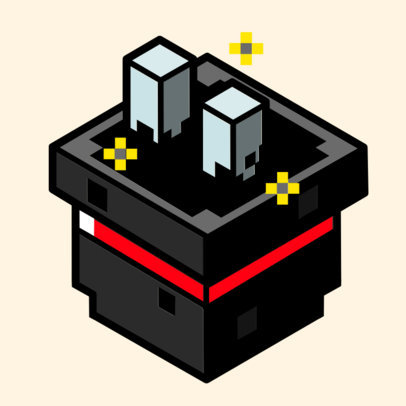 Twitch Badge Generator Featuring a Magician Hat With Rabbit Ears 5024a