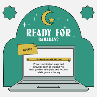Informative Instagram Post Template to Share Ramadan Celebration Tips 4986d-el1