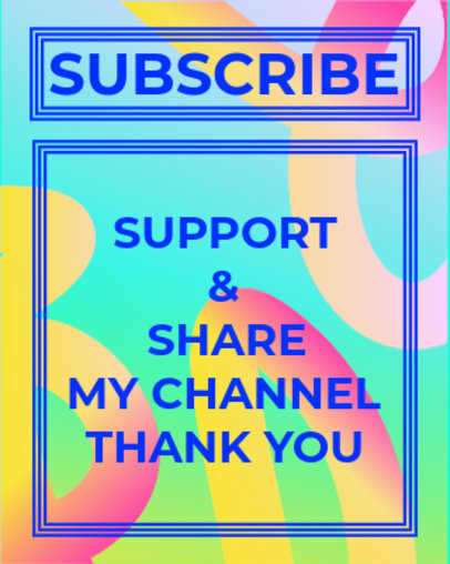 Twitch Info Panel Maker With a Colorful Background for an ASMR Streamer 5022b