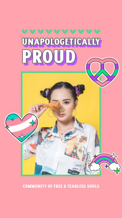 Instagram Story Creator with LGBTQ-Themed Stickers for Pride Month