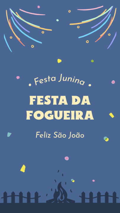 Festa Junina-Themed Instagram Story Design Maker With Colorful Graphics