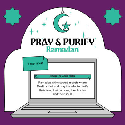 Instagram Post Generator to Share Info on Ramadan Traditions 4986c-el1