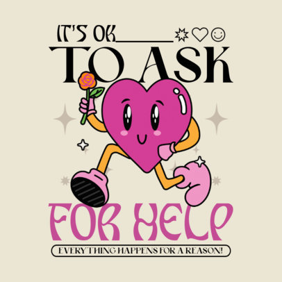 Instagram Post Design Maker with a Positive Message about Mental Health 