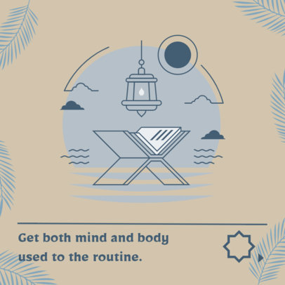 Minimal Instagram Post Design Template for a Ramadan-Themed Carousel 4489a