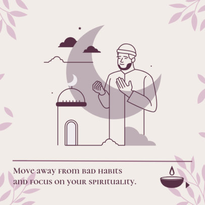 Instagram Post Design Creator for a Carousel Featuring Tips for Ramadan 4489d