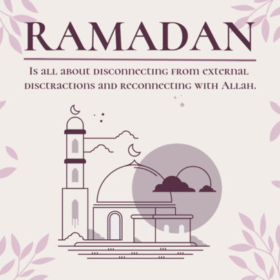 Instagram Post Design Creator to Share Tips for Ramadan on a Carousel 4489d