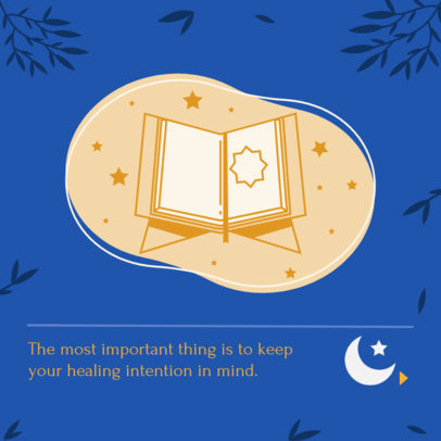 Ramadan-Themed Instagram Post Design Maker With a Quran Graphic and a Carousel Layout 4489f