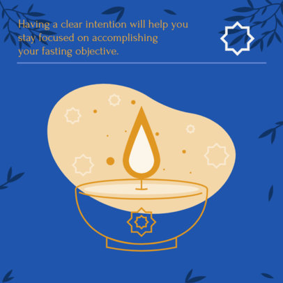 Ramadan-Themed Instagram Post Design Maker Featuring a Candle Graphic and a Carousel Layout 4489f