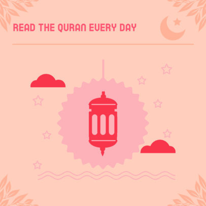 Instagram Post Design Generator Featuring Advice for Ramadan 4489c