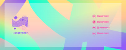 Twitch Profile Banner Creator Featuring an ASMR Streamer's Social Media Handlers