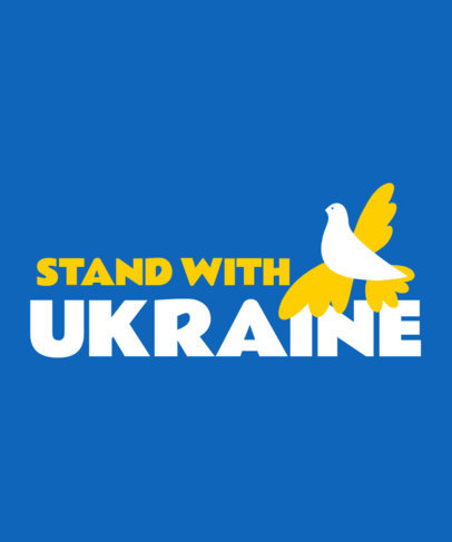 T-Shirt Design Generator with a Peace in Ukraine Theme 4245i-4527