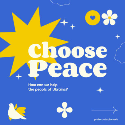 Instagram Post Generator for a Peace-Themed Carousel to Support Ukraine 4063e-4527