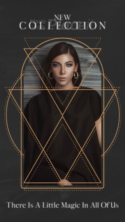 Instagram Story Video Maker for a Fashion Collection Featuring a Dark Academia Theme 4855