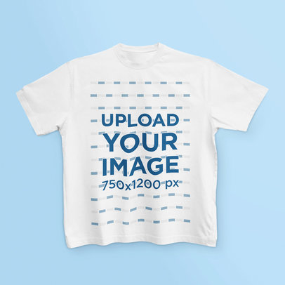 Mockup of a Kids' T-Shirt Placed on a Customizable Surface  m13283 r-el2
