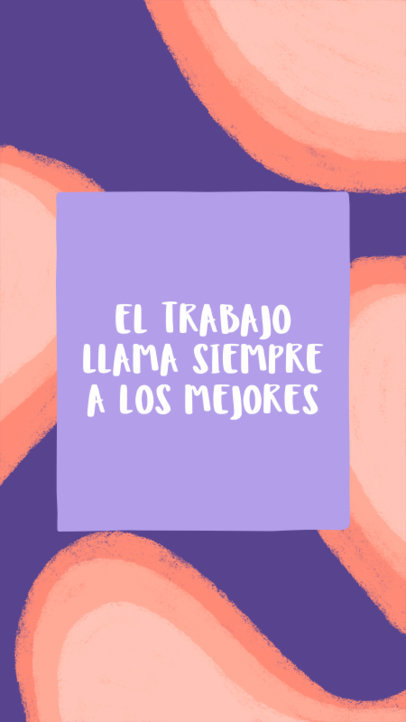 Instagram Story Template with an Inspirational Work-Themed Quote