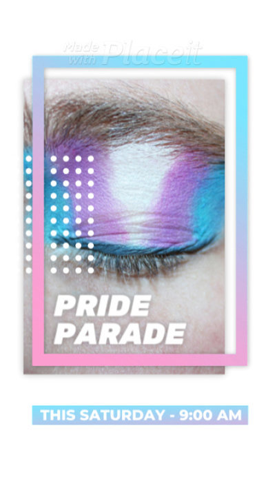 Instagram Story Video Generator for a Pride Month Parade 