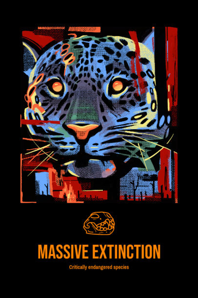 Art Print Design Maker Featuring Illustrations of Endangered Species 5047