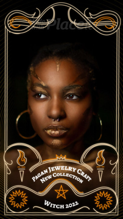 Mystical-Looking Instagram Story Video Maker to Promote Pagan Jewelry 4850