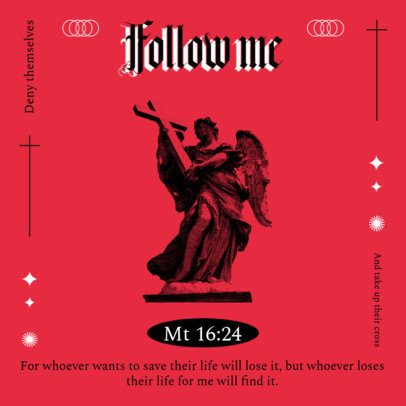 Christian-Themed Instagram Post Generator Featuring a Biblical Verse