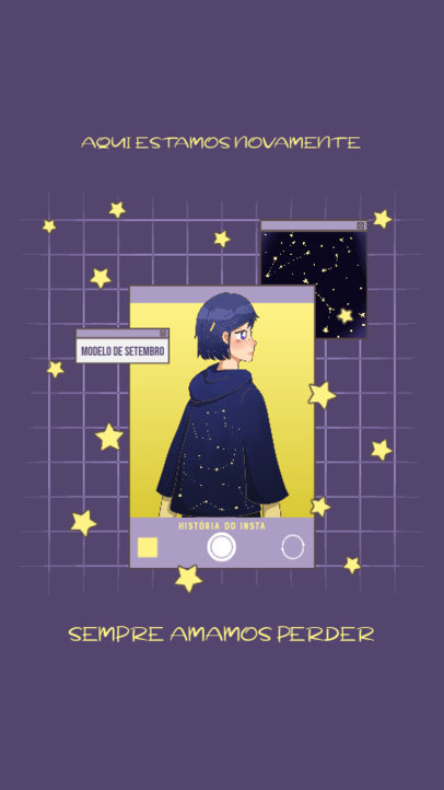 Collage-Styled Instagram Story Maker with an Anime Theme 5046d