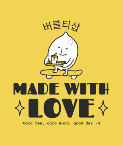 Fun Tote Bag Design Template with a Lemon-Themed Graphic