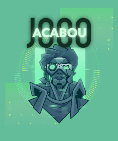 T-Shirt Design Creator With an Illustration in Reference to Cyberpunk 2077 5041d