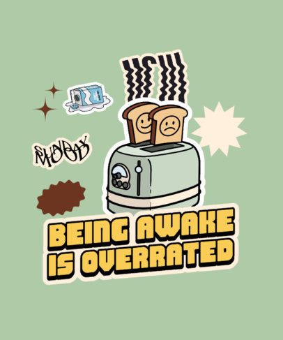 T-Shirt Design Generator Featuring a Retro Aesthetic and Cool Typography