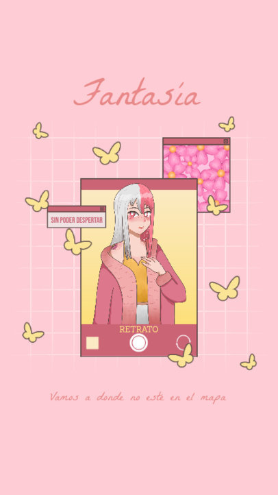 Anime-Themed Instagram Story Creator Featuring a Collage Aesthetic 5046b