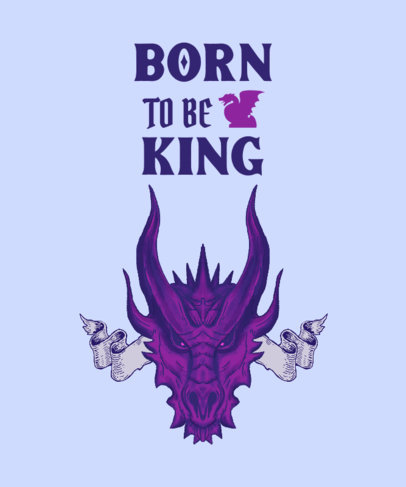 T-Shirt Design Maker Featuring an Illustrated Dragon 