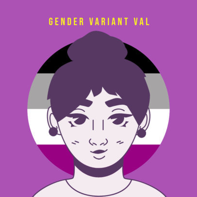 Fun Avatar Logo Maker Featuring LGBTQ+ Pride Flags Graphics