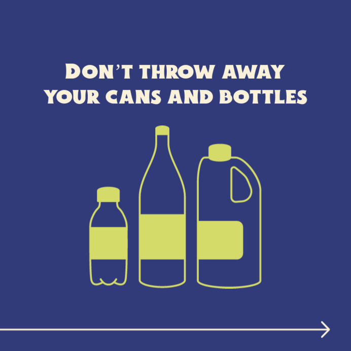 Placeit - Instagram Post Design Creator Featuring Recycling Tips and a ...