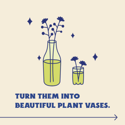 Instagram Post Design Maker With Information About Recycling