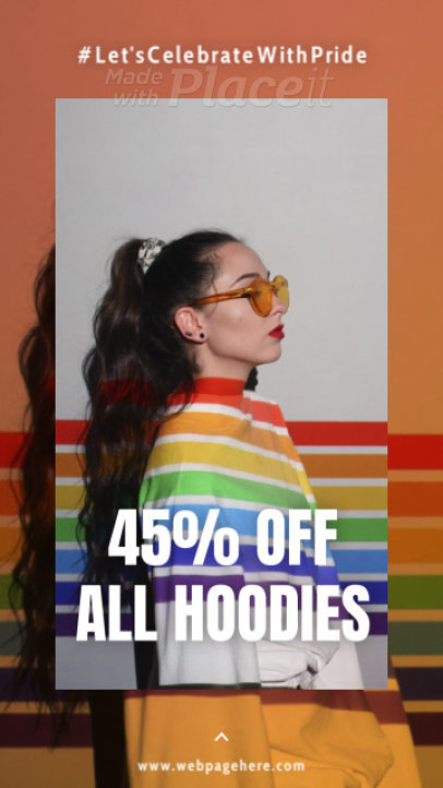 Instagram Story Video Template Featuring a Special Offer for Pride Month