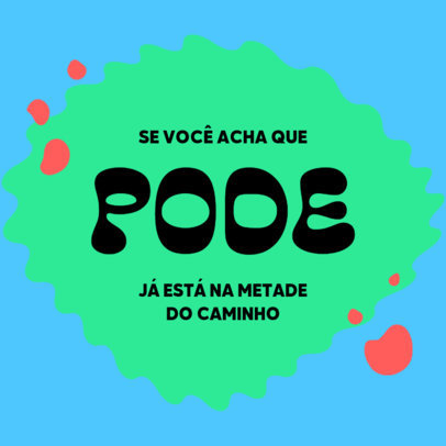 Inspirational Instagram Post Creator with Trendy-Looking Shapes 615k-4450