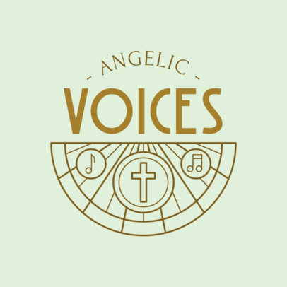 Religious Choir Logo Maker Featuring Christian Symbols